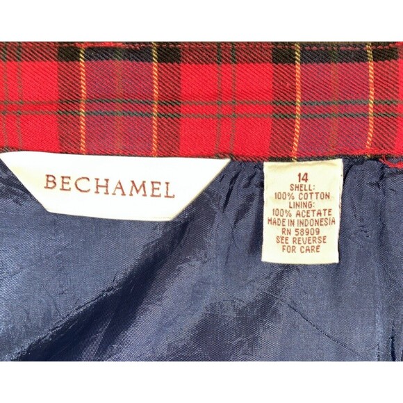 Vintage Bechamel Christmas plaid, maxi skirt size 14 - Picture 7 of 14
